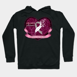 Lung Cancer Awareness Lilac Heart Edition Hoodie